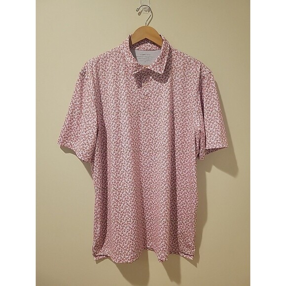 Vineyard Vines OTG Sankaty Performance Polo Shirt Men's XL Lobster Print Top - Picture 1 of 8